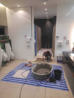 Bathroom Tile Replacement Project at Central Pattana, Hatyai