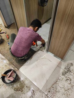 Bathroom Tile Replacement Project at Central Pattana, Hatyai