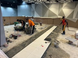 Marblex Flooring Installation at Central Hatyai Festival by BCC