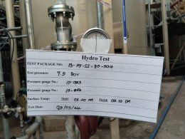 Hydrostatic testing