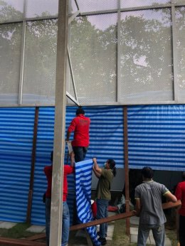งานต่อเติมห้องโครงสร้างเหล็ก