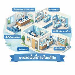 การจัดพื้นที่ภายในคลินิก