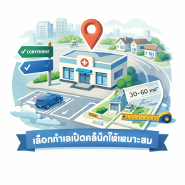 การเลือกสถานที่เปิดคลินิก