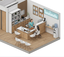 จัดโซนต้อนรับคลินิกอย่างไรดี