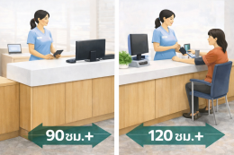 ระยะขอเคาน์เตอร์พยาบาล เคาน์เตอร์เปิดคลินิกเท่าไรดี