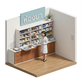ห้องจัดยาคลินิก ตู็จัดยาสำหรับคลินิก ชั้นวางจัด ตู้ยาเภสัชที่ดี