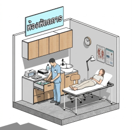 ห้องหัตถการต้องมีอะไรบ้าง ขนาดห้องหัตถการ