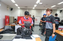ไทยยามาฮ่ามอเตอร์ จัดการแข่งขันทักษะวิชาชีพ สาขาวิชารถจักรยานยนต์ ปีที่ 6