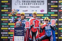 ธงไทยกระหึ่มเอเชีย! 5 นักบิดผงาดกวาดโพเดียม ซิว 2 แชมป์ ศึก Asia Road Racing สนาม 2