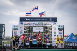 ธงไทยกระหึ่มเอเชีย! 5 นักบิดผงาดกวาดโพเดียม ซิว 2 แชมป์ ศึก Asia Road Racing สนาม 2