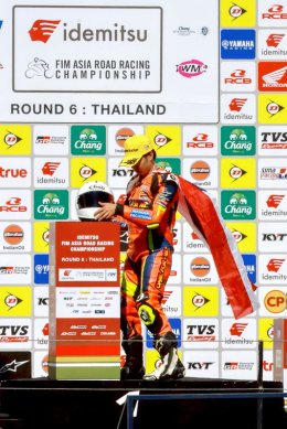 เติ้ล-พีระพงษ์ นักบิดไทยคนแรก!!! ที่คว้าชัยชนะรุ่น UB150-Underbone 150cc ศึกชิงแชมป์เอเชีย