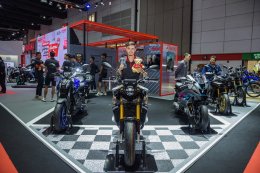 ยามาฮ่าให้การต้อนรับทัพนักเตะเมืองทอง เยี่ยมชมบูธ YAMAHA THE PATH OF LIFE ในงาน BIG MOTOR SALE 2024