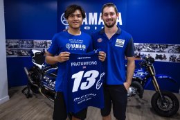 ดาวรุ่งไทยยามาฮ่า อาร์ตี้ธนกฤต ประทุมทอง เช็คอิน YAMAHA BLU CRU Master Camp 2025 ต้อนรับโดยโมโตจีพี & WorldSBK Rider