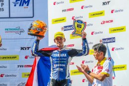 ตี-อนุภาพ ผงาดโพเดียม ARRC เรซแรก ไอเดีย-กฤตภัทร พิสูจน์หัวใจนักสู้ที่ เซปังฯ
