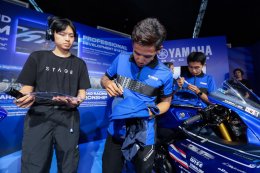 ยามาฮ่าพา 3 นักแข่งไทยร่วมกิจกรรมสุดเอ็กซ์คลูซีฟ กระทบไหล่แฟนความเร็วอย่างใกล้ชิดที่ YamahaGP Pavilion