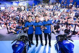 ยามาฮ่าพา 3 นักแข่งไทยร่วมกิจกรรมสุดเอ็กซ์คลูซีฟ กระทบไหล่แฟนความเร็วอย่างใกล้ชิดที่ YamahaGP Pavilion