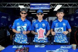 ตี-อนุภาพ  ไอเดีย-กฤตภัทร  กัส-ธีรไนย 3 นักบิดยามาฮ่า ร่วมกิจกรรม Pit Walk สุดคึกคัก แดนซ์เรียกเสียงเชียร์ ก่อนลุยศึกชิงแชมป์เอเชีย เรซ 2 ที่ บุรีรัมย์
