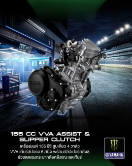 ยามาฮ่าเผยโฉม NEW YAMAHA R15M ลายพิเศษ Monster Black ถ่ายทอด DNA ความแรงจาก YZR-M1