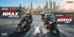 All New Yamaha NMAX Tech Max VS All New Yamaha AEROX 2025
