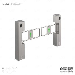 Site Reference Stainless Steel Swing Gate