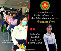 กรมแพทย์ทหารบก พนักงานราชการ 36 อัตรา