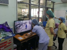 ติดตั้งกล้องวงจรปิดห้องผู้ป่วยโควิด-19 โรงพยาบาลชัยบุรี 