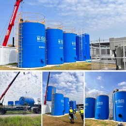 ถังเก็บน้ำไฟเบอร์กลาสแนวตั้ง 50000 ลิตร