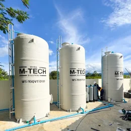 ทีมช่าง Mtech ติดตั้งถังกรองน้ำและถังสต๊อกน้ำบาดาลหน้างานจริง