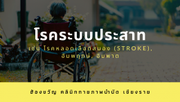 โรคระบบประสาท เช่น โรคหลอดเลือดสมอง(stroke), อัมพฤกษ์,อัมพาต