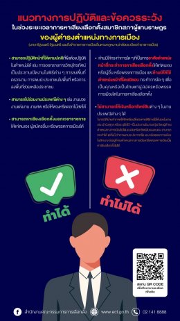 กกต. ออกแนวทางปฏิบัติช่วงหาเสียงเลือกตั้งของผู้สมัคร-พรรคการเมือง-หน่วยงานรัฐ