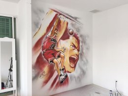 "Slam Dunk" Interior wall painting