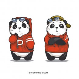 "Panda Night Market" CI & Mascot Design