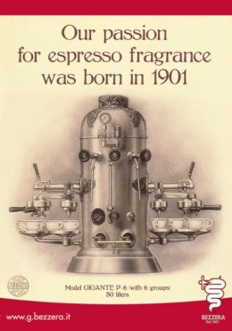 โรงงานเครื่องชงกาแฟที่เก่าแก่  ของอิตาลี เบซเซร่า Bezzera  คศ 1905