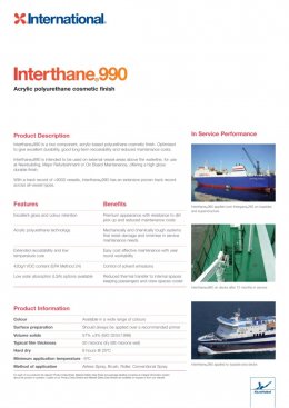 Interthane 990 is a high-performance Marine Grade