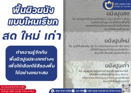 ผนังปูนแบบไหน เรียก ปูนใหม่ ปูนสด ปูนเก่า....?
