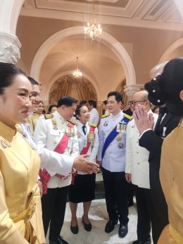 นายพีระพันธุ์ สาลีรัฐวิภาค รองนายกรัฐมนตรี และ รมว.พลังงาน ร่วมงานสโมสรสันนิบาต เฉลิมพระเกียรติพระบาทสมเด็จพระเจ้าอยู่หัว เนื่องในวันฉัตรมงคล 4 พฤษภาคม 2567 ณ ตึกสันติไมตรี ทำเนียบรัฐบาล เมื่อคืนวานนี้