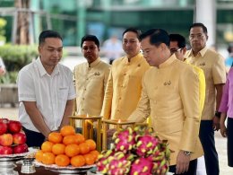 พี่ตุ๋ย-พีระพันธุ์ เป็นประธานในพิธีสักการะพระพรหม พิธีสงฆ์ พิธีรับมอบเงินสมทบทุนจากหน่วยงานต่าง ๆ ในกำกับดูแลของกระทรวงพลังงาน และพิธีรับพระราชทานเครื่องราชอิสุริยาภรณ์ชั้นสายสะพาย เบื้องหน้าพระบรมฉายาลักษณ์พระบาทสมเด็จพระเจ้าอยู่หัว ประจำปี 2567