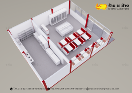 ร้านชาบู & ร้านอาหาร ขนาดพื้นที่ 10x12 เมตร