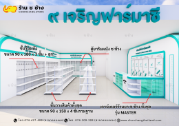 ร้านขายยา ขนาดพื้นที่ 8x10 เมตร