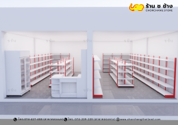 ร้านค้ามินิมาร์ท ขนาดพื้นที่ 8 x 9 เมตร