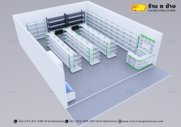 ร้านค้ามินิมาร์ท ขนาดพื้นที่ 8 x 10 เมตร
