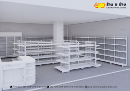 ร้านค้ามินิมาร์ท ขนาดพื้นที่ 8 x 8 เมตร