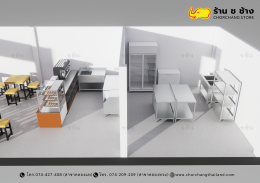 ร้าน Cafe & Restaurant ขนาดพื้นที่ 5x12 เมตร