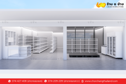 ร้านค้า ร้านมินิมาร์ท 3D พื้นที่ 9x11 เมตร 