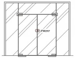 (fw2117) กุญแจล็อคกระจกบานเปลือยสแตนเลส