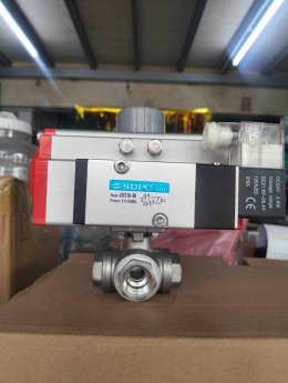 RAT052DA + ballvalve 1/2" L-PORT + 4M310-08 24VDC