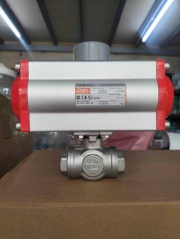 RAT052DA + ballvalve 1/2" L-PORT + 4M310-08 24VDC