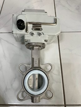 2" มอเตอร์วาล์วไฟฟ้า วาล์วปีกผีเสื้อ DN50