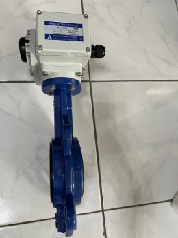 3" วาล์วปีกผีเสื้อ (Wafer type butterfly valve DN80 ประกอบมอเตอร์วาล์วไฟฟ้า