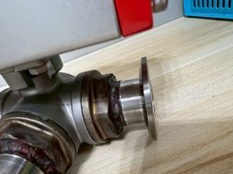 Ferrule DN25 3 way T port DIRECT MOUNTING for ferrule clamp Pneumatic Actuator RATDA52 